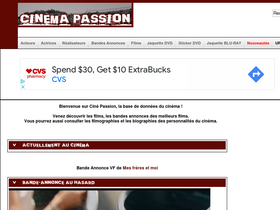 'cinemapassion.com' screenshot