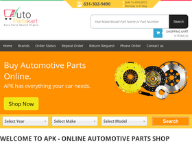 'autopartskart.com' screenshot