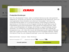 'claas.de' screenshot