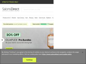 'salonsdirect.com' screenshot