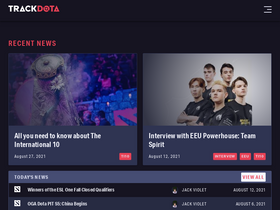 'trackdota.com' screenshot