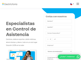 'geovictoria.com' screenshot