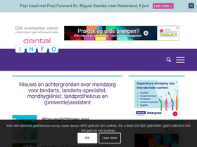 'dentalinfo.nl' screenshot