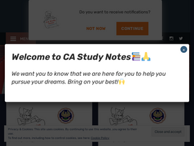 'castudynotes.com' screenshot