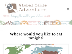 'globaltableadventure.com' screenshot