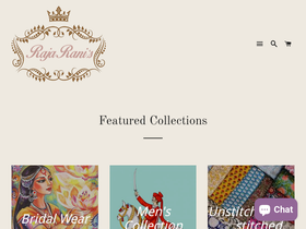 rajaranis.co.za homepage screenshot