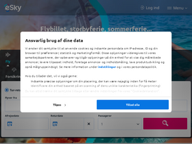 'eskytravel.dk' screenshot