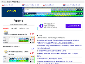 'vreme.us' screenshot