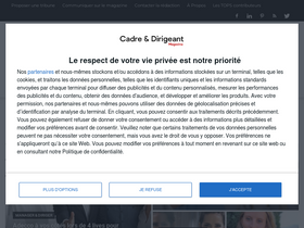 'cadre-dirigeant-magazine.com' screenshot