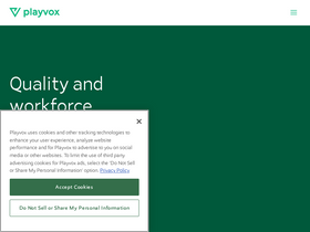 'playvox.com' screenshot