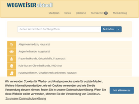 'wegweiser-aktuell.de' screenshot