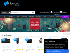 'infomusicshop.com' screenshot