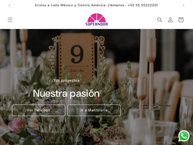 supernovatextil.com.mx homepage screenshot