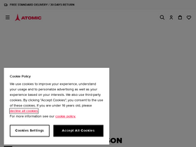 'atomic.com' screenshot