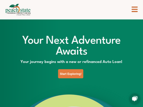 'peachstatefcu.org' screenshot