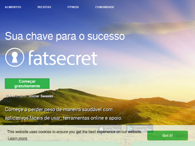 'fatsecret.com.br' screenshot