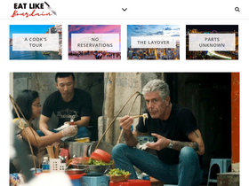 'eatlikebourdain.com' screenshot