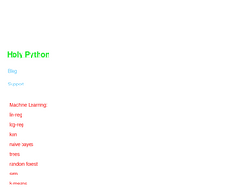 'holypython.com' screenshot