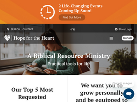 'hopefortheheart.org' screenshot