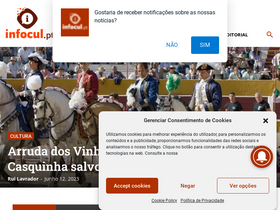 'infocul.pt' screenshot
