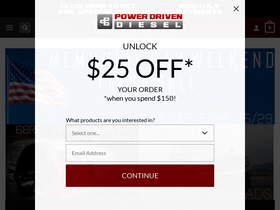 'powerdrivendiesel.com' screenshot