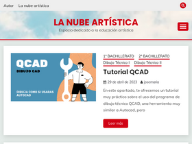'lanubeartistica.es' screenshot