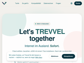 trevvel.de homepage screenshot