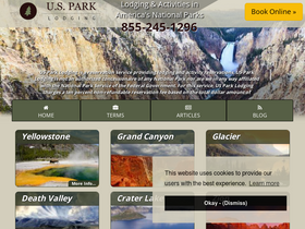 'usparklodging.com' screenshot