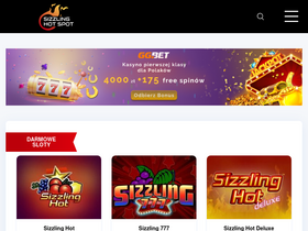 'sizzlinghot-spot.com' screenshot