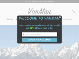 'vanman.shop' screenshot