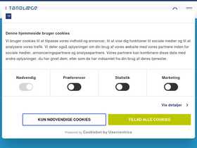 'tandlaegeforeningen.dk' screenshot