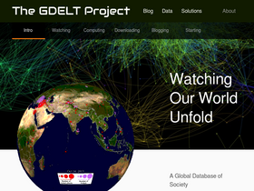 'gdeltproject.org' screenshot