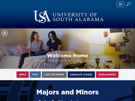 'southalabama.edu' screenshot