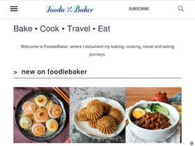 'foodiebaker.com' screenshot