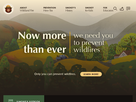 'smokeybear.com' screenshot