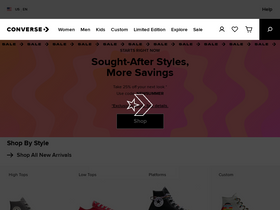 'converse.com' screenshot