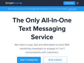'simpletexting.com' screenshot