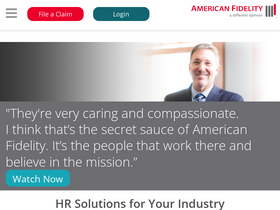 'americanfidelity.com' screenshot