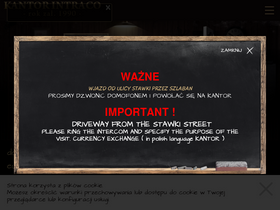 'kantor-intraco.pl' screenshot
