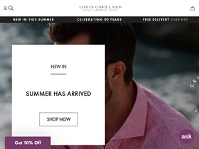 'louiscopeland.com' screenshot