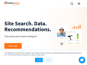 'hawksearch.com' screenshot