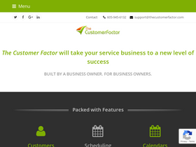 'thecustomerfactor.com' screenshot