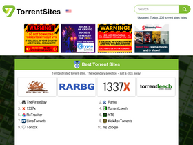 'torrentsites.com' screenshot