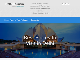 'delhitourism.travel' screenshot