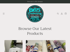 865designs.com homepage screenshot