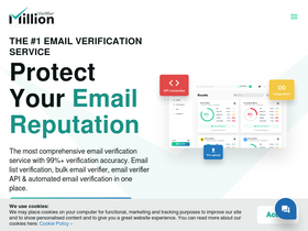 'millionverifier.com' screenshot