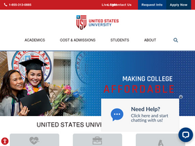 'usuniversity.edu' screenshot