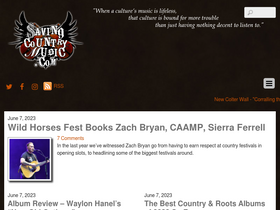 'savingcountrymusic.com' screenshot