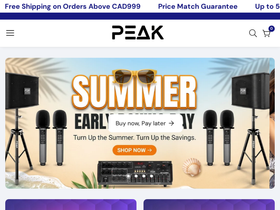 peakkaraoke.com homepage screenshot