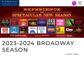 'blumenthalarts.org' screenshot